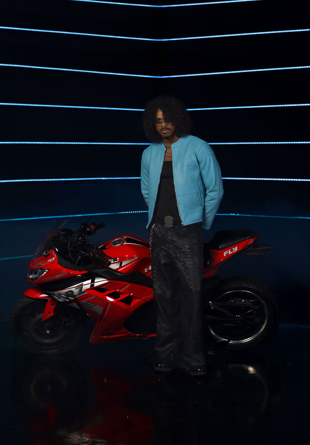 IceBound Moto Jacket- SUBZERO BLUE