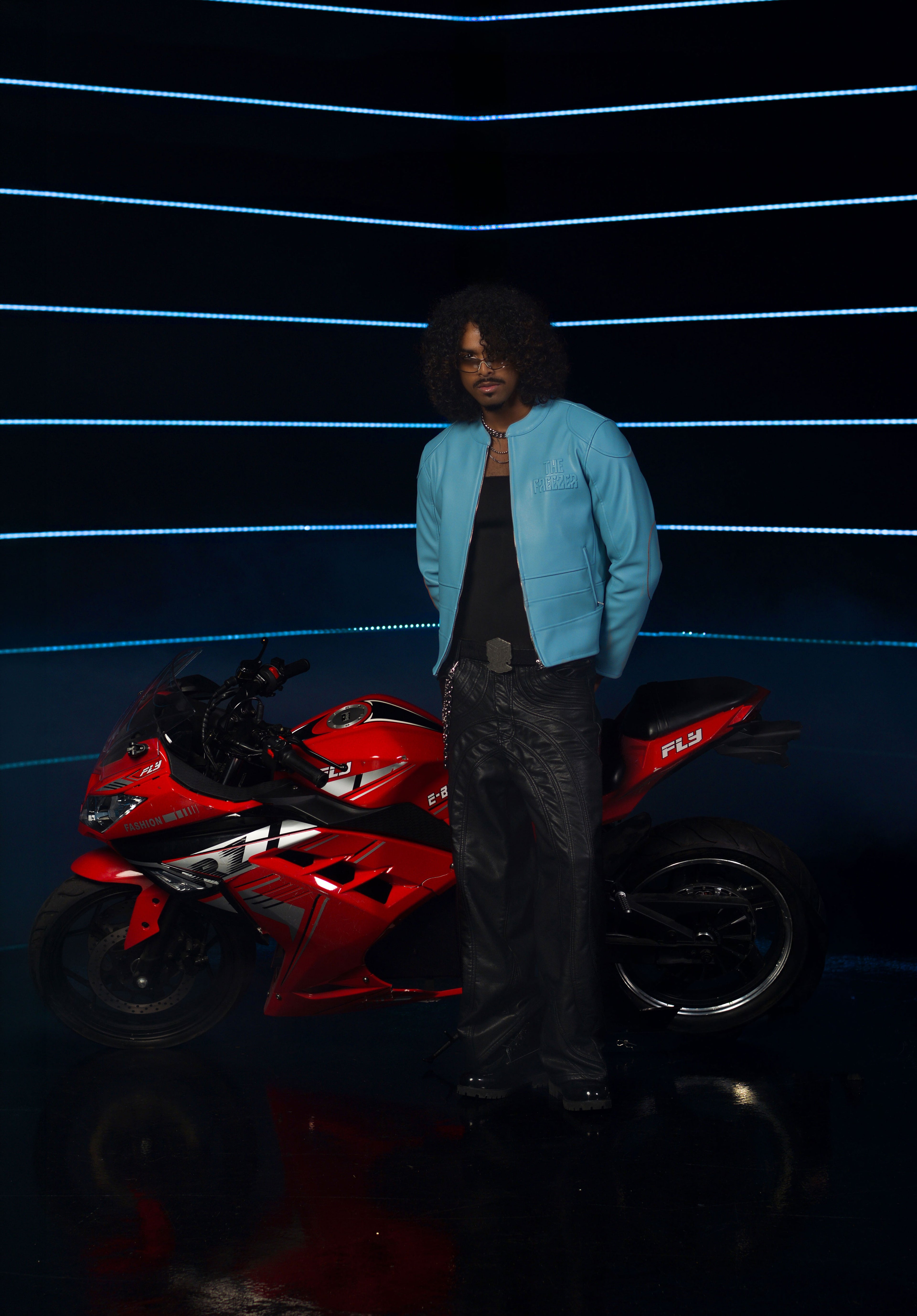 IceBound Moto Jacket- SUBZERO BLUE