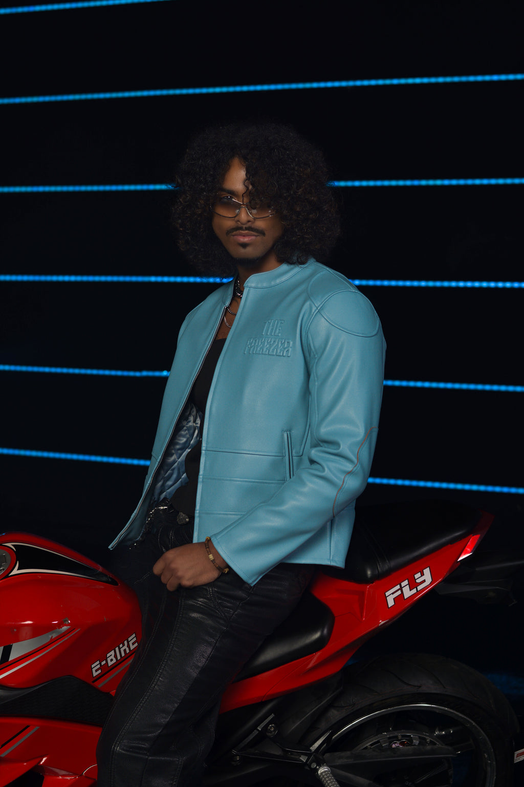 IceBound Moto Jacket- SUBZERO BLUE